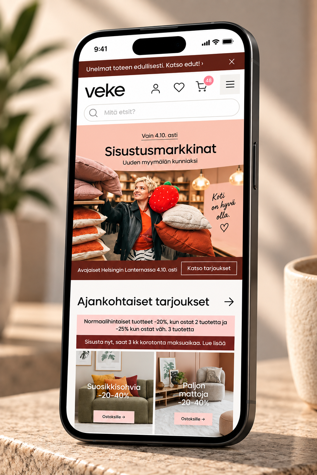 Finnish home decor shopping app