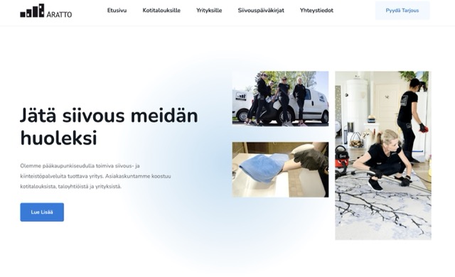 Lifestyle landing page